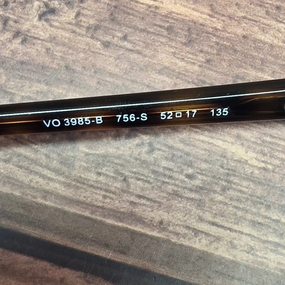 Vogue Eyeglasses Frames VO 3985-B 756-S Brown Tortoise Silver 52-17-135